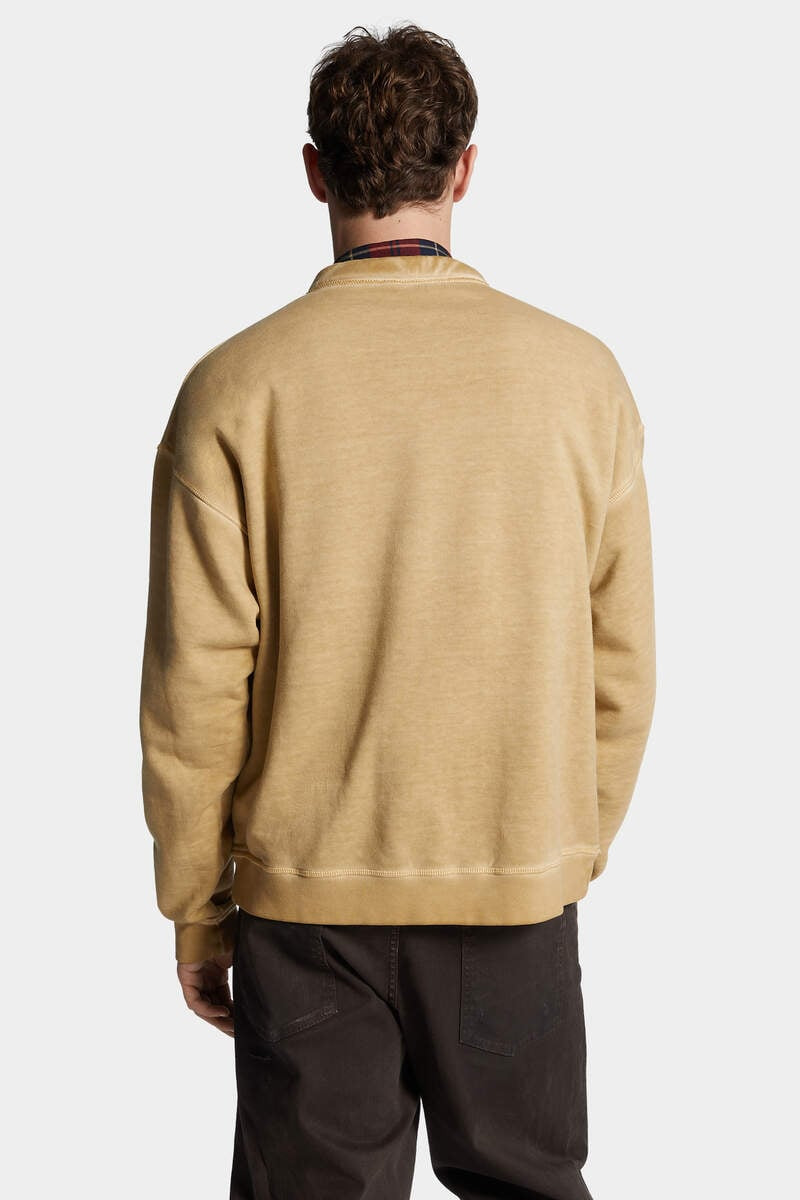 RELAX FIT LOGO DRAWSTRING CREWNECK - 4