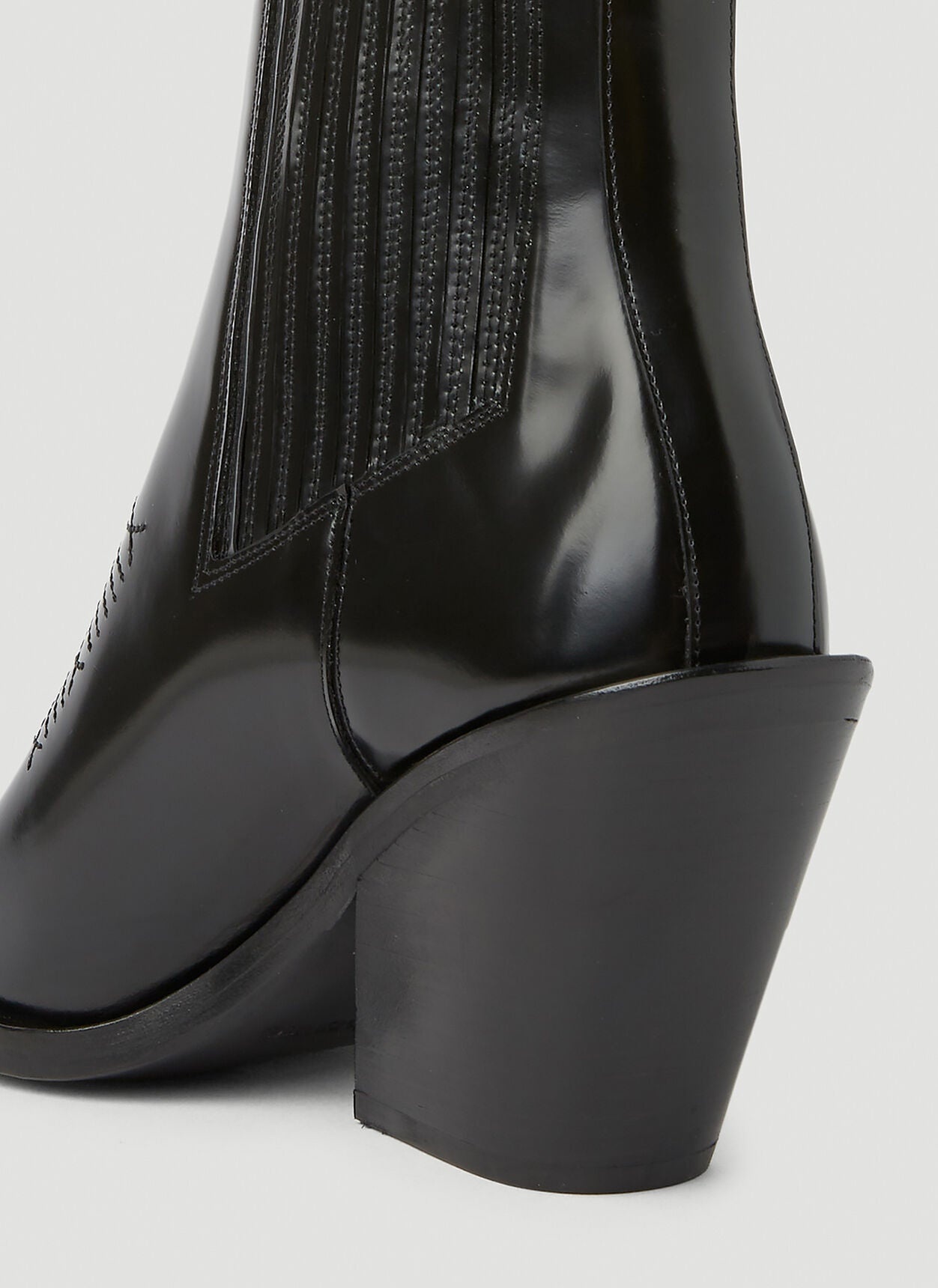 rabanne PACO RABANNE Cowboy Boots in Black luosophy REVERSIBLE