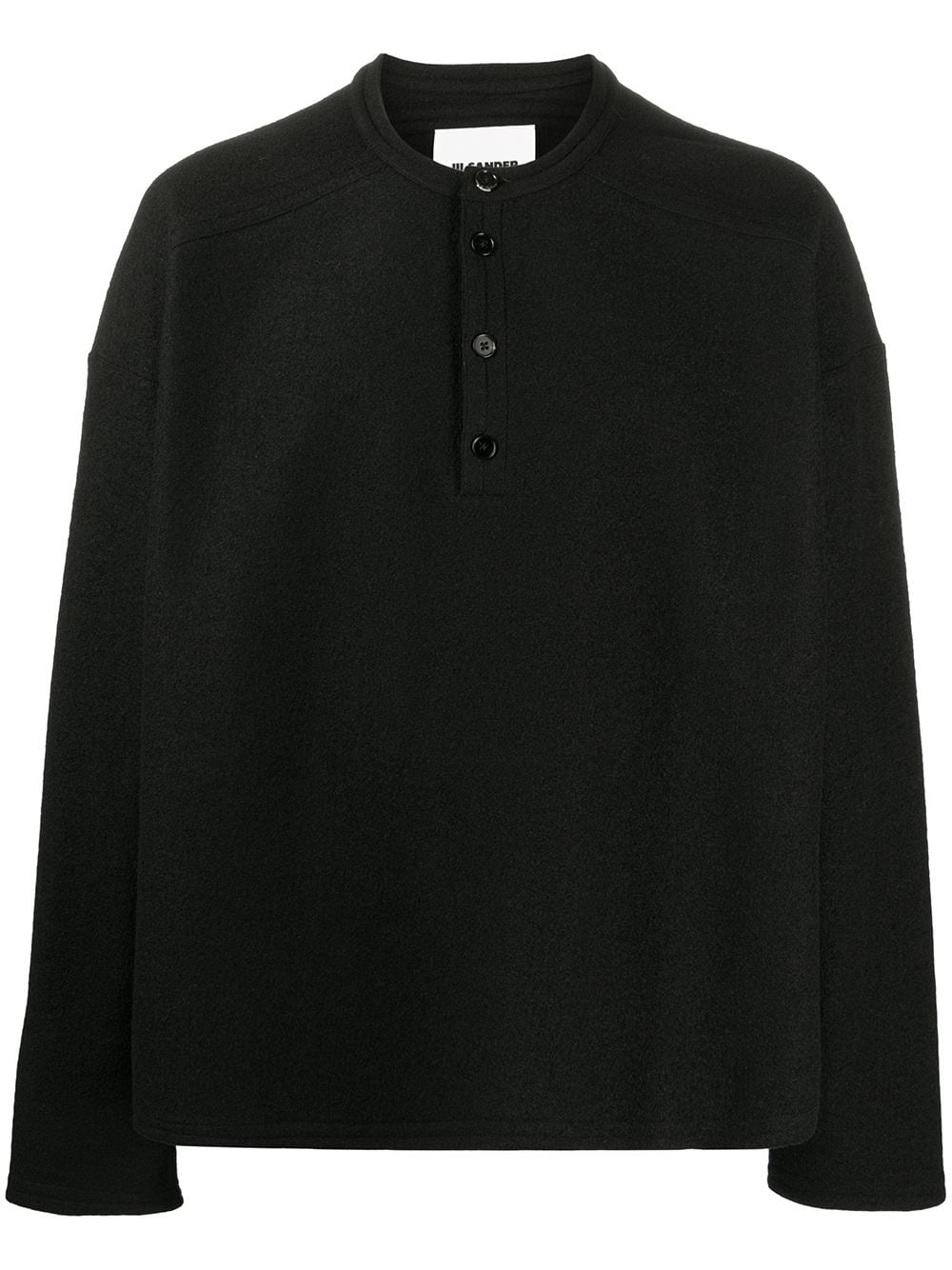 baseball-style button-up pullover - 1