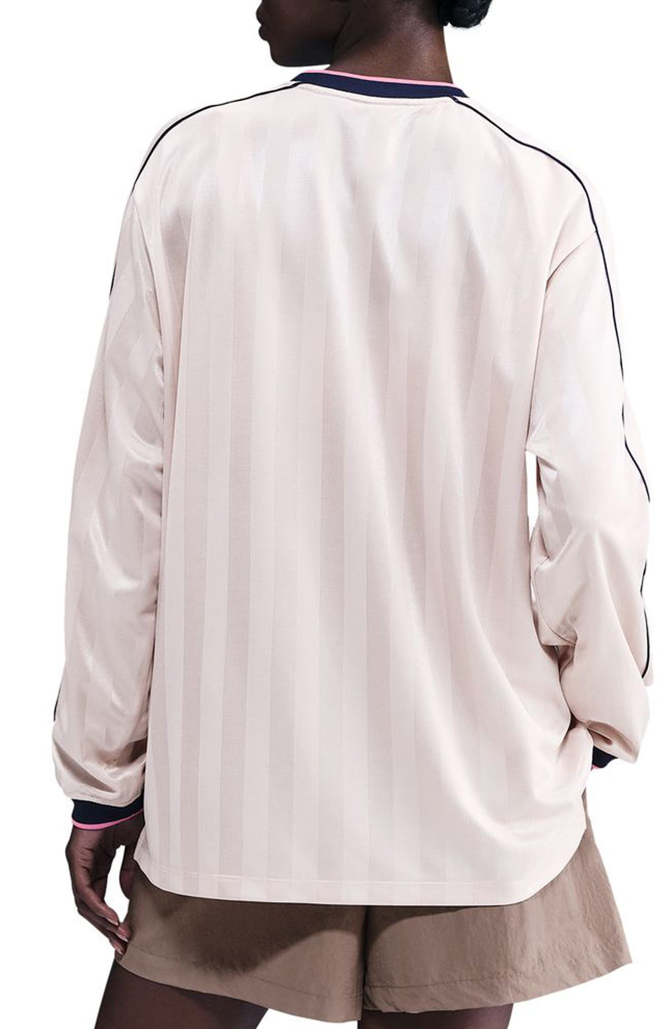 Nike Dri-FIT Oversize Printed Top in Red/Midnight Navy at Nordstrom - 2