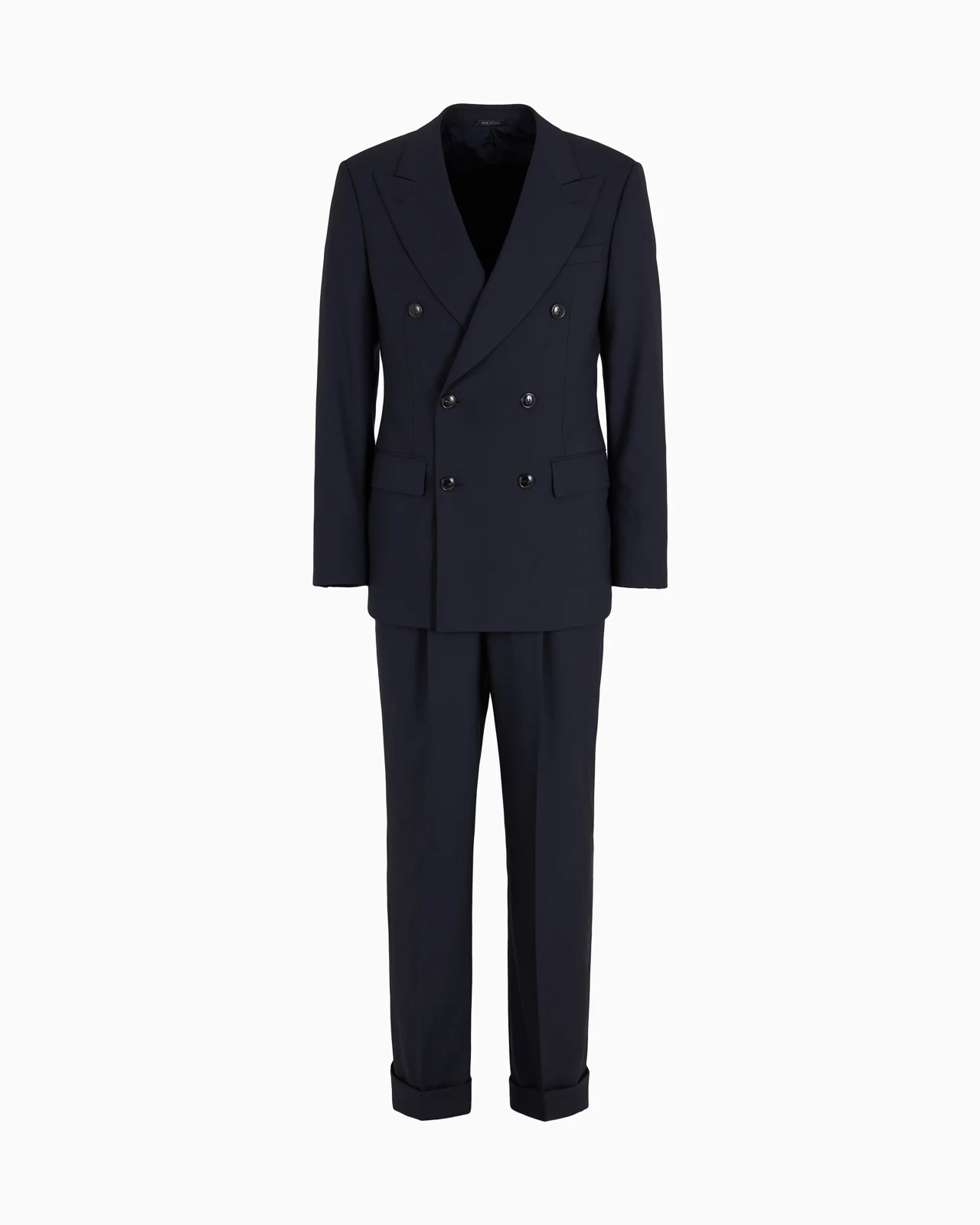 Virgin wool and cashmere double-breasted Royal line suit - 1