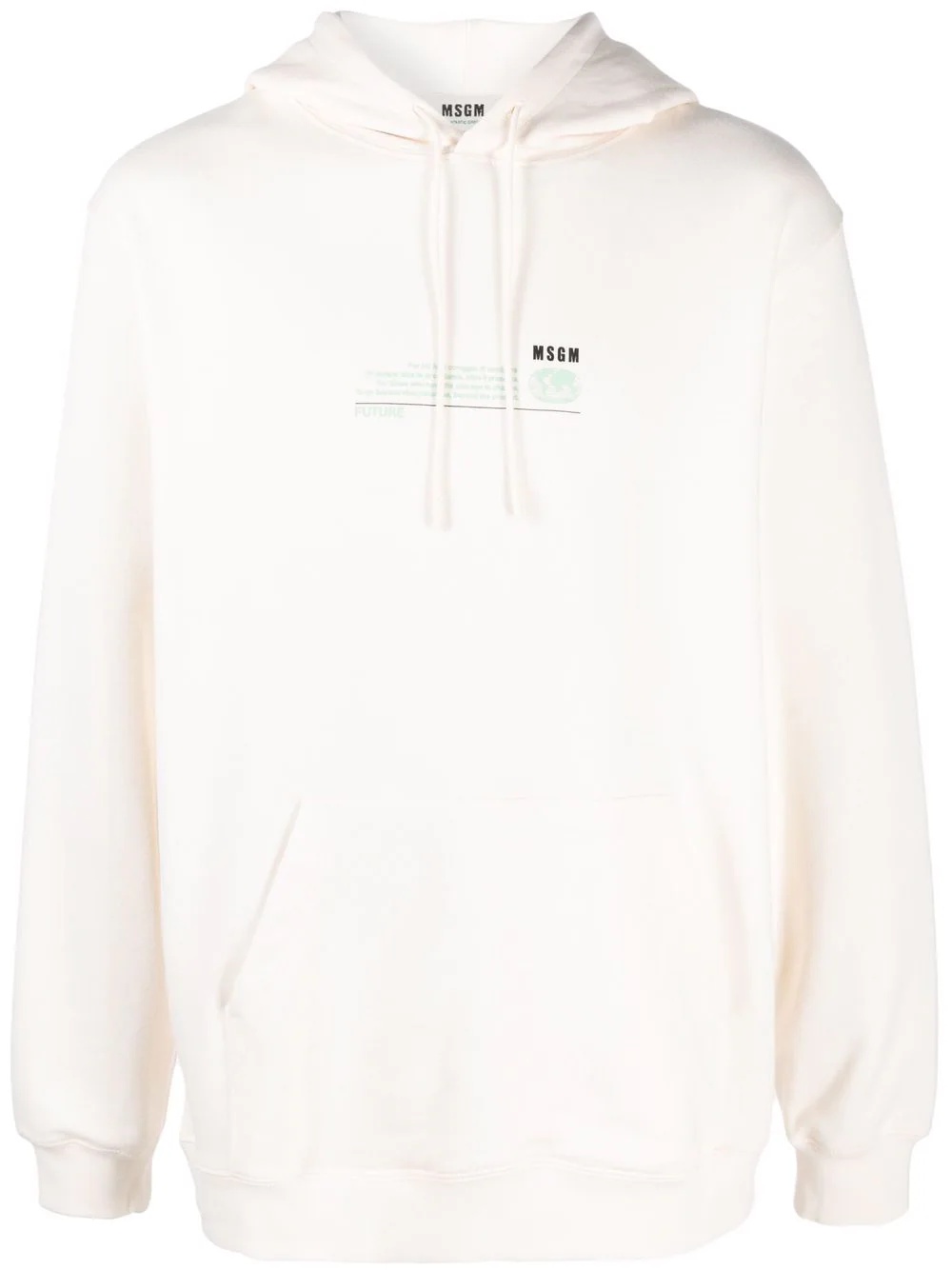 logo-print pullover hoodie - 1