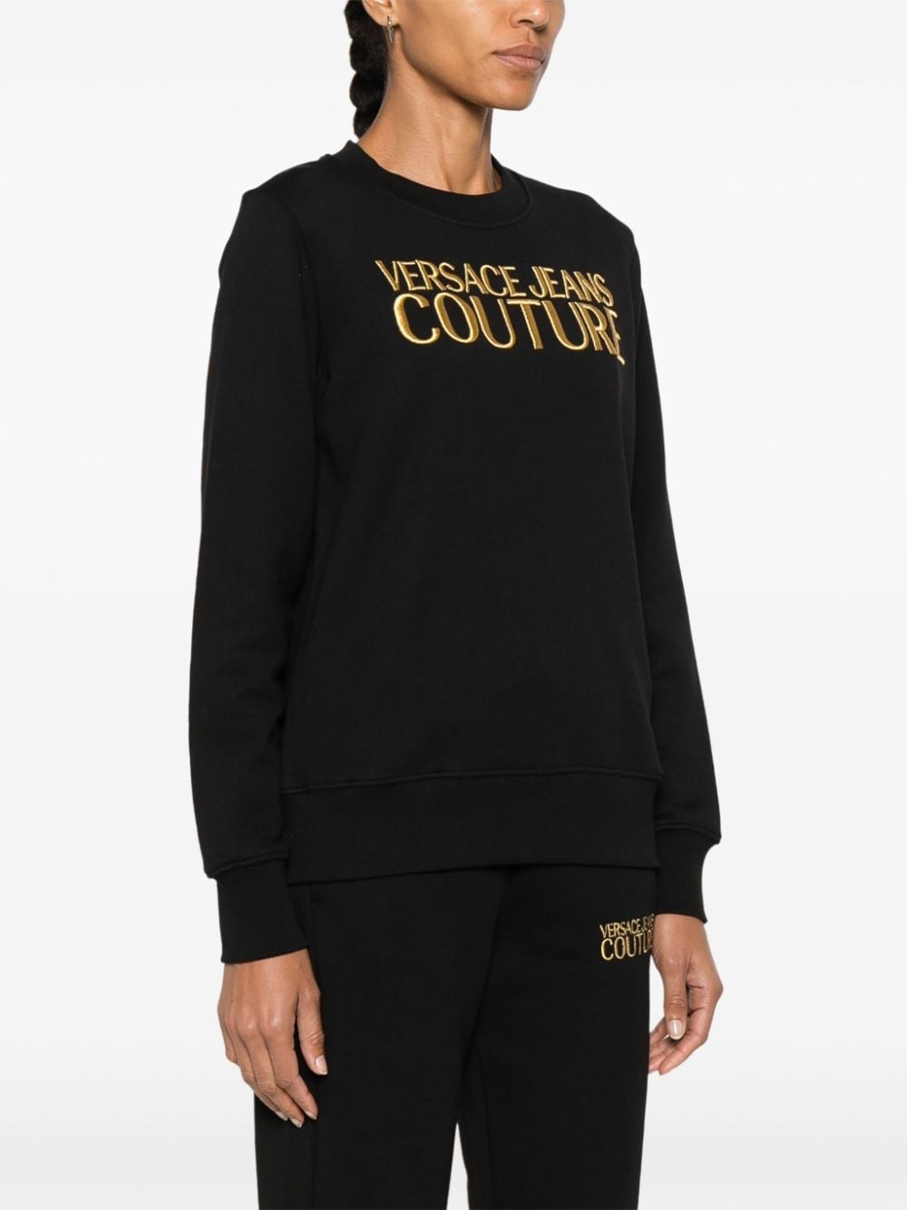 logo-embroidered sweatshirt - 3