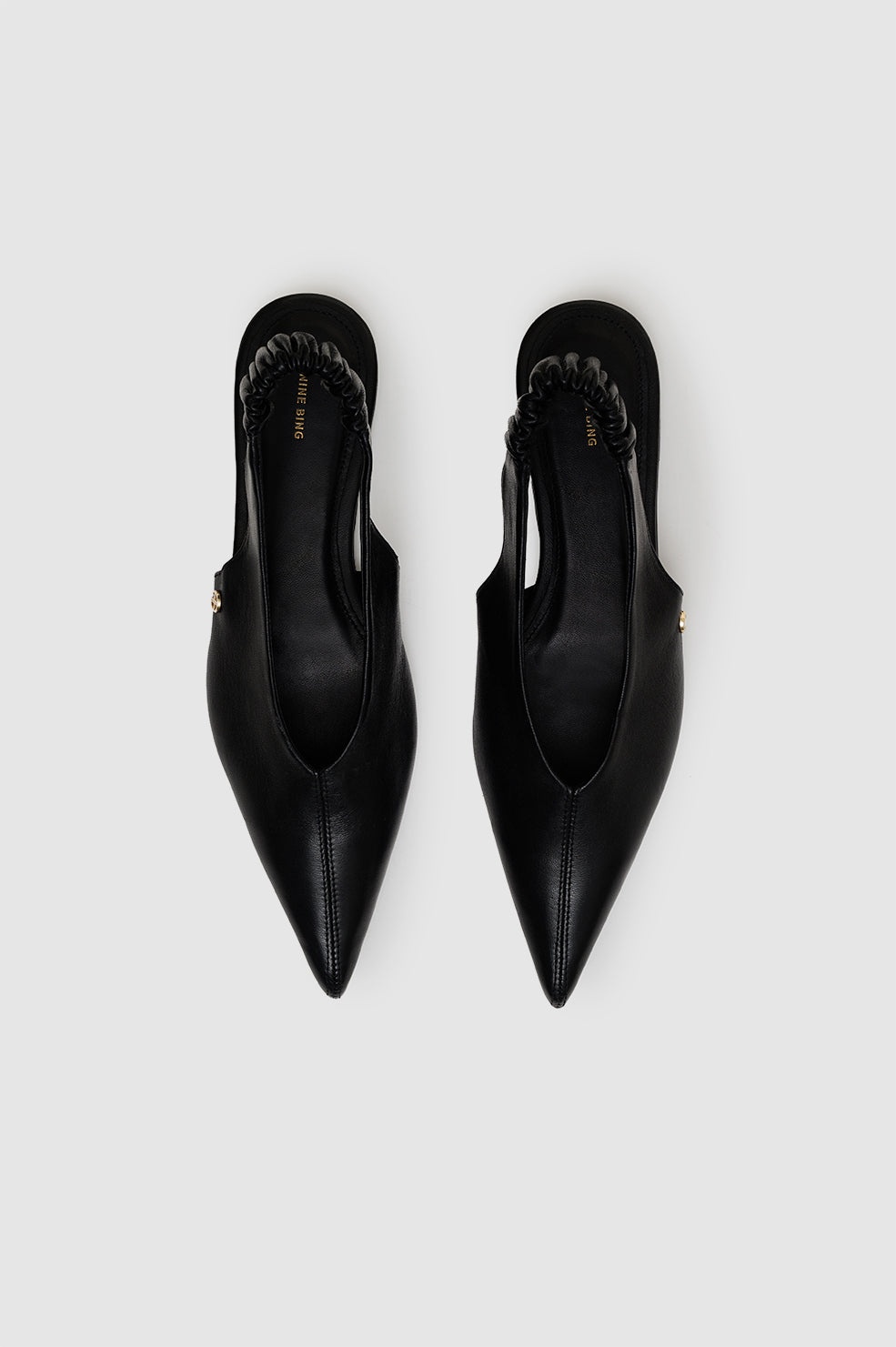Hilda Slingback Flats - Black - 2