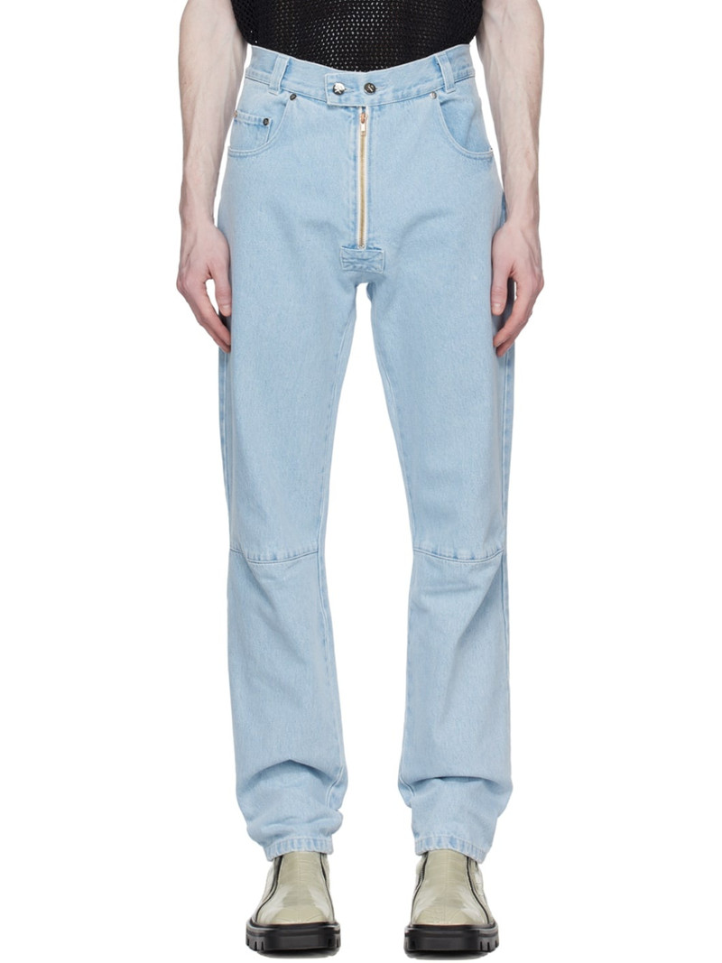 GmbH – Darveesh Denim Trousers Light Indigo Blue - 1