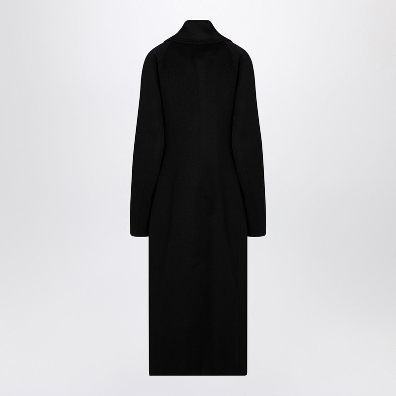 Loewe Black Wool Double-Breasted Coat Women - 2