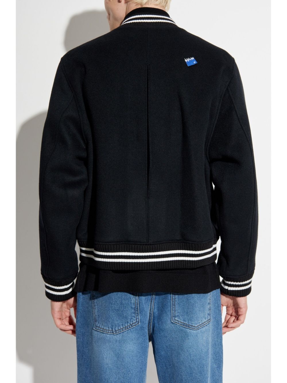 logo patch stripe detailing jacket - 7