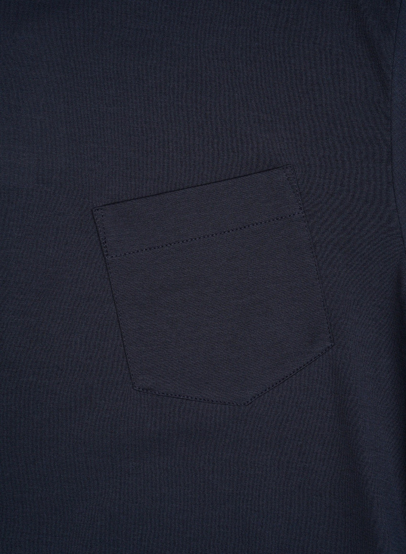 Nigel Cabourn x Sunspel Short Sleeve Pocket T-Shirt in Navy 6