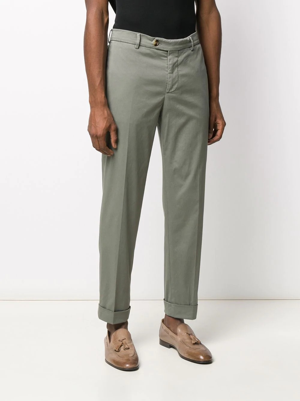 mid-rise slim chinos - 3