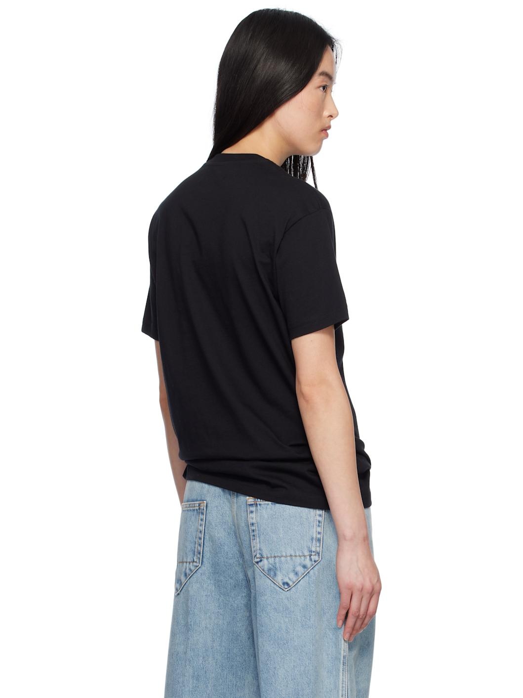 Black Halftone Orb Classic T-shirt - 3