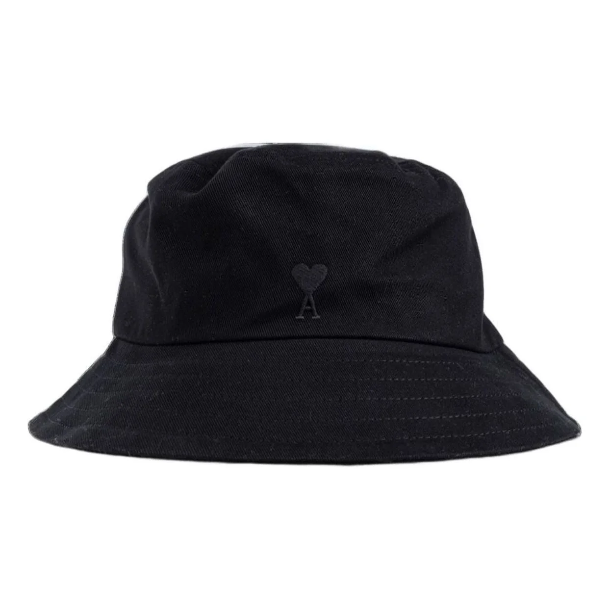 AMI SS26 Alexandre Mattiussi Black Ami De Coeur Bucket Hat 'Black' UHA666-AW0041-001 - 1