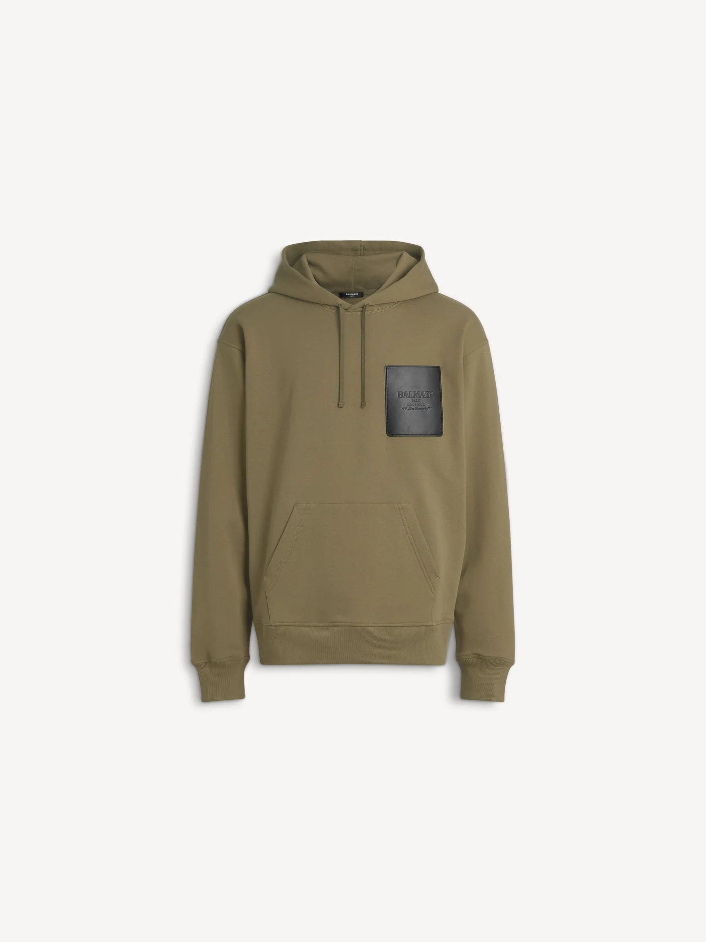 Hoodie with Balmain Vintage leather label - 1
