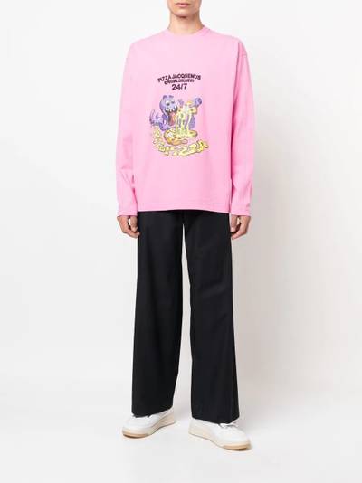 JACQUEMUS Octopizza cotton sweatshirt outlook