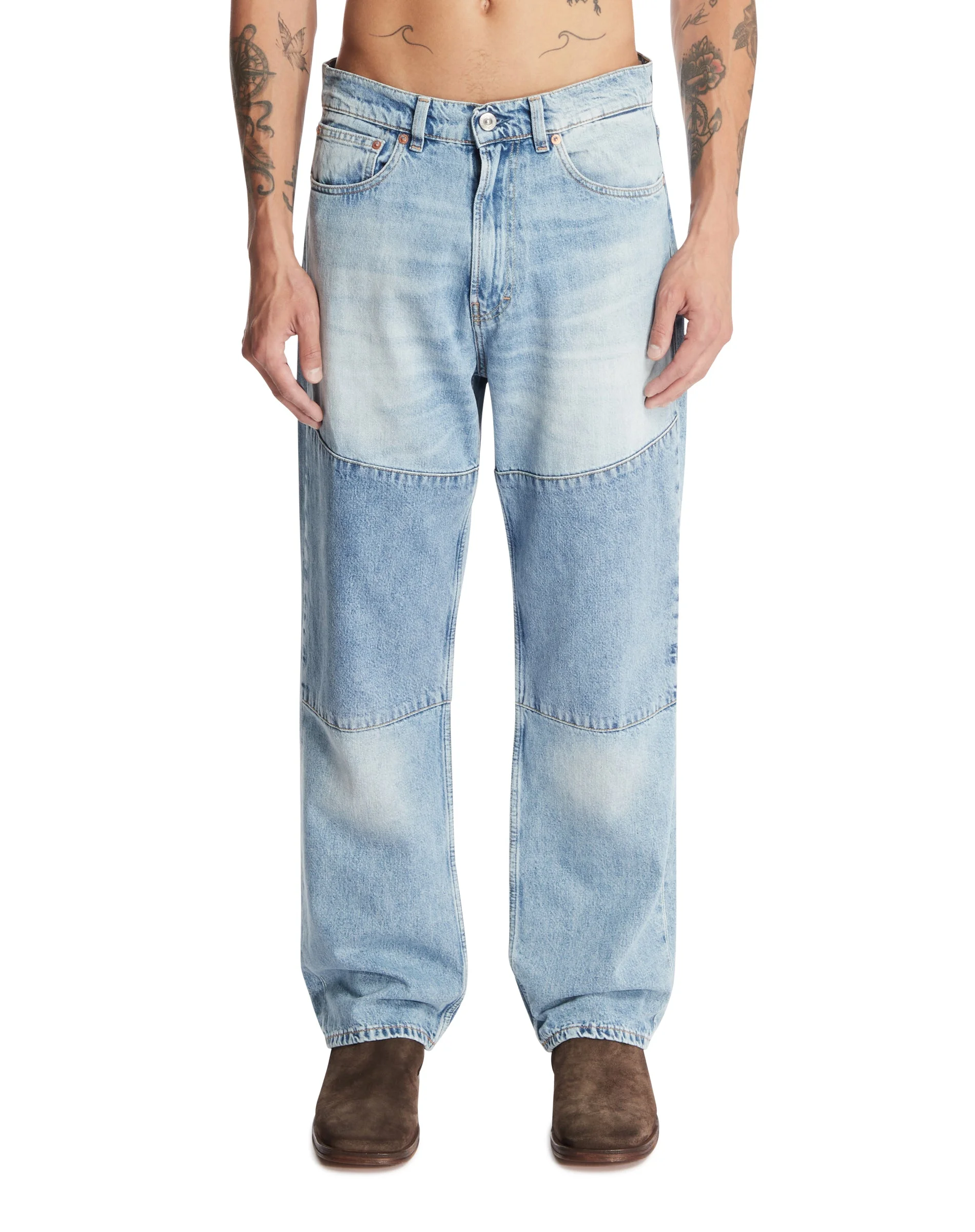 Blue Third Cut Jeans - 1