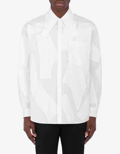 Moschino SEWING PATCHES POPLIN SHIRT outlook