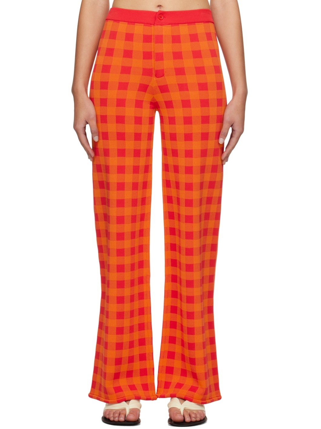 Orange Jabber Trousers - 1