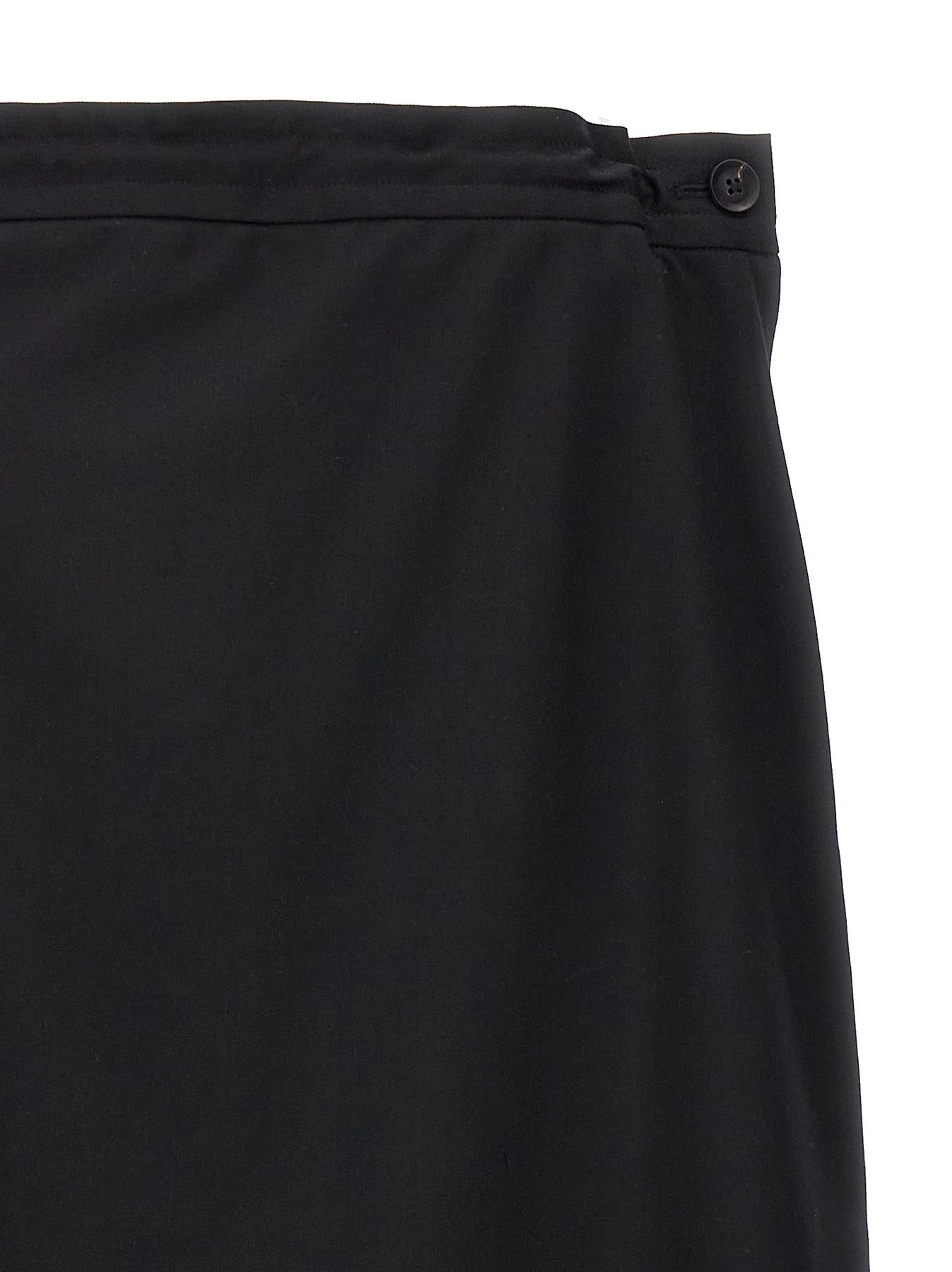 Asymmetrical Skirt Skirts Black - 3