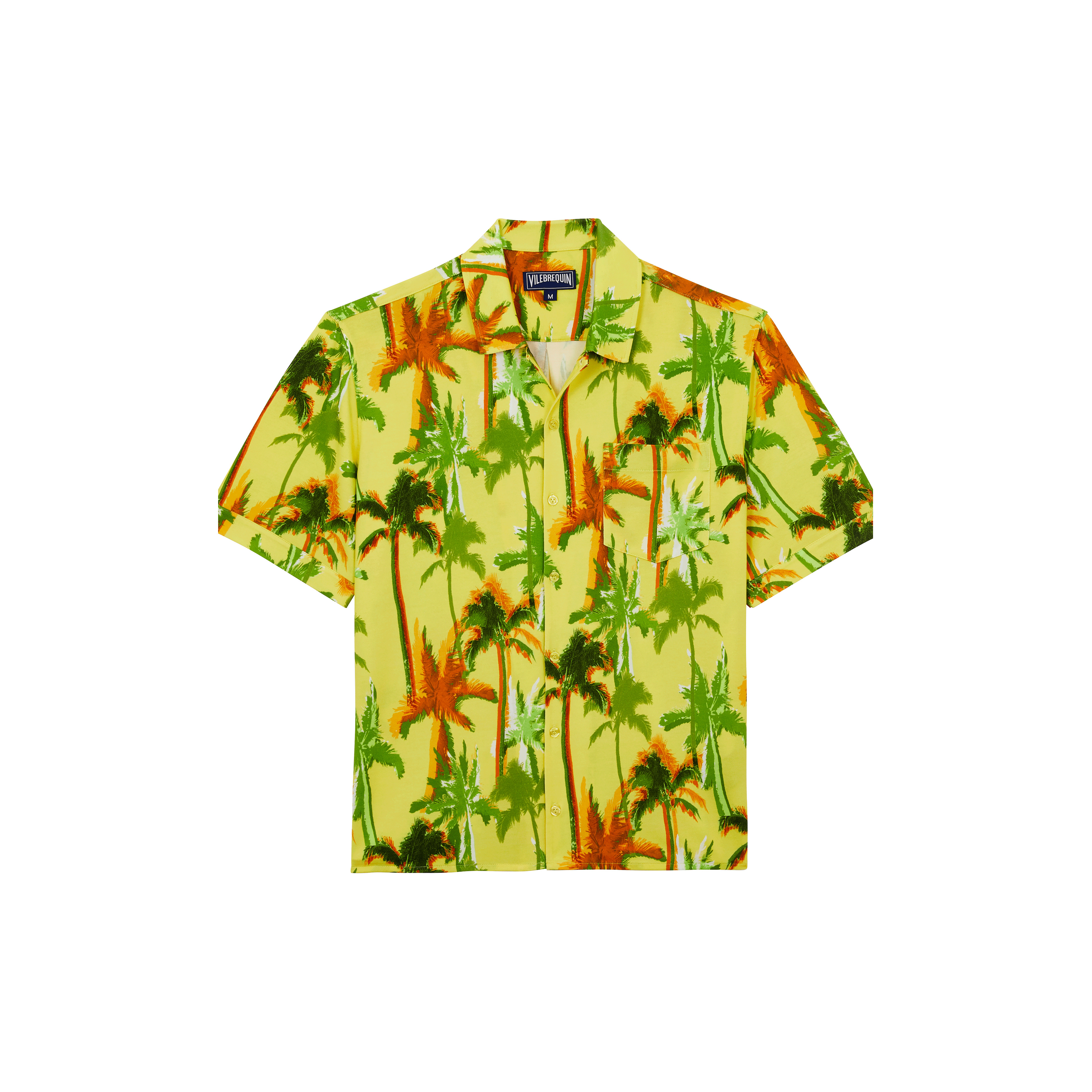 Men Cotton Shirt Palms Offset - 1
