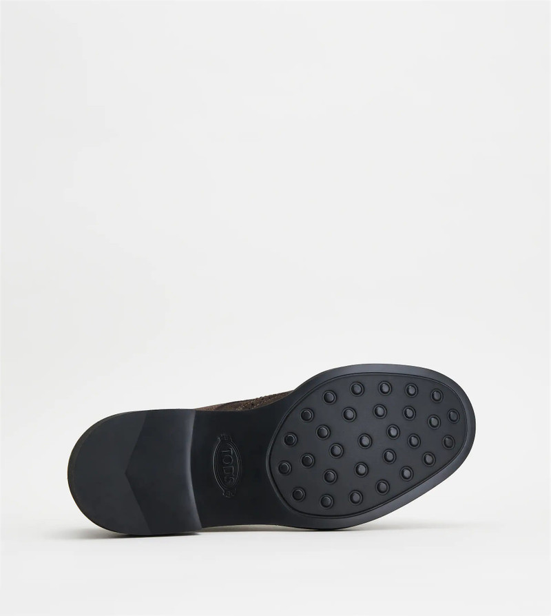 LACE-UPS IN SUEDE - BROWN 5