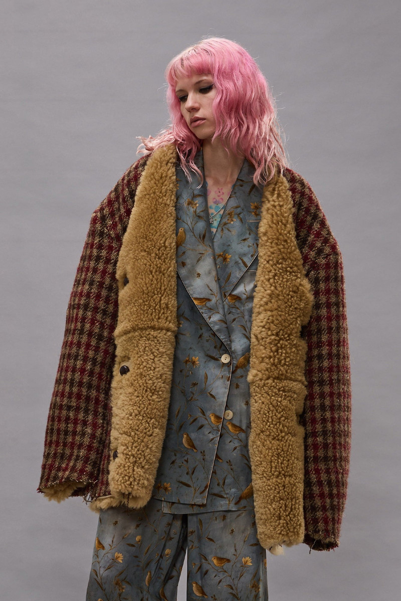 Reversible Oversized Raw Edge Woven Cardigan Jacket 4