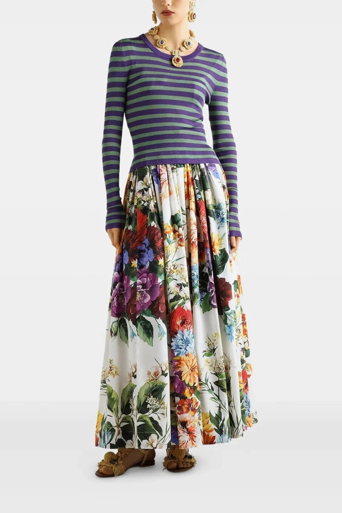 'Bouquet' print skirt - 2