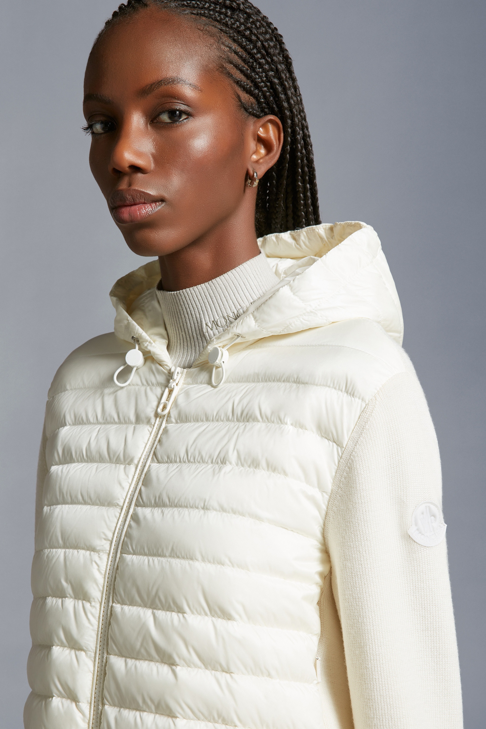 Padded Wool Zip-Up Hoodie - 4