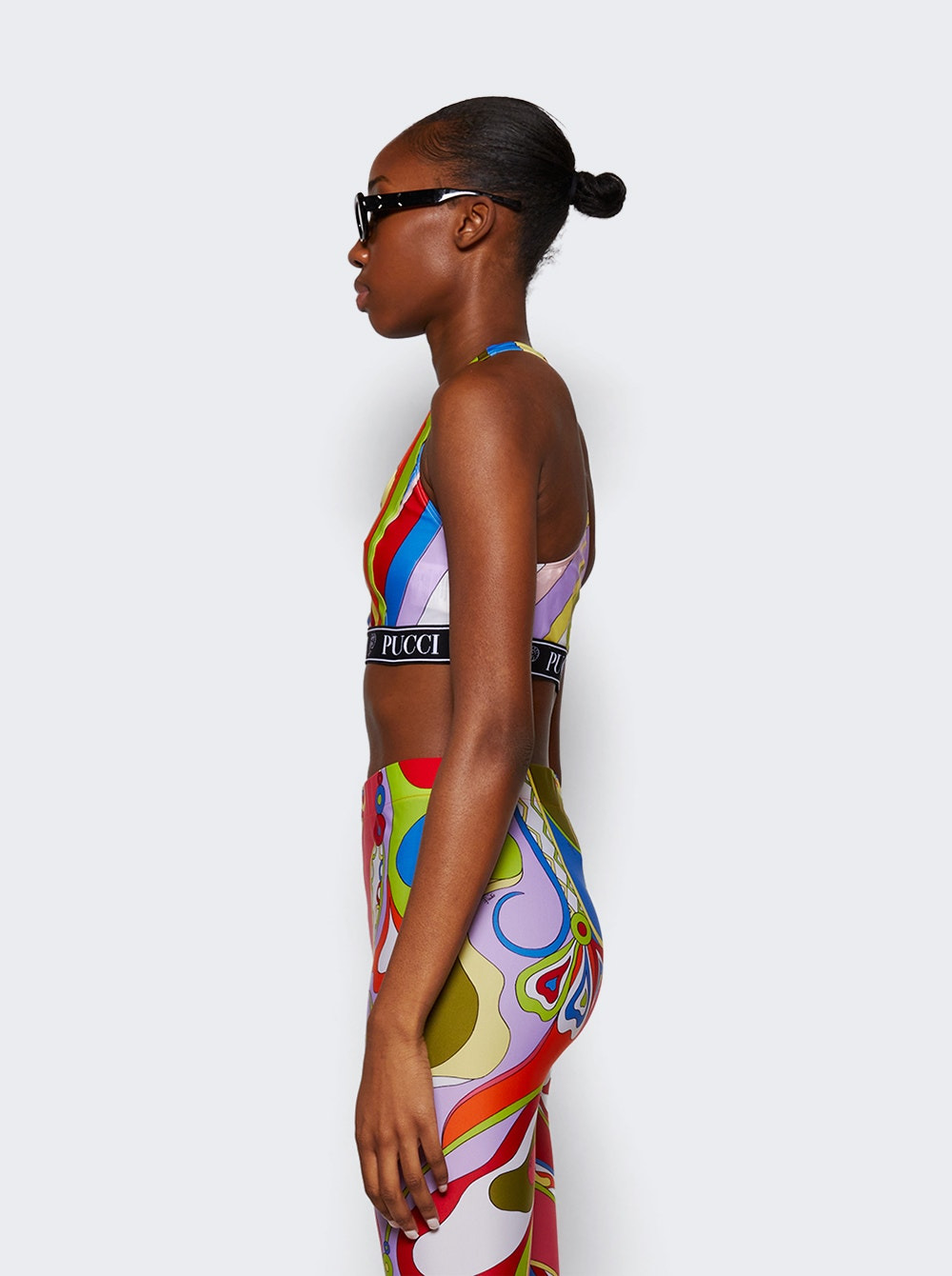 Abstract-print Bra Top Multicolor - 4