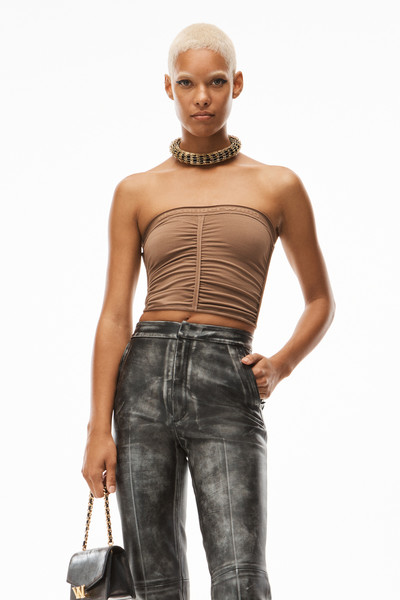 Alexander Wang RUCHED TUBE TOP IN STRETCH NYLON outlook