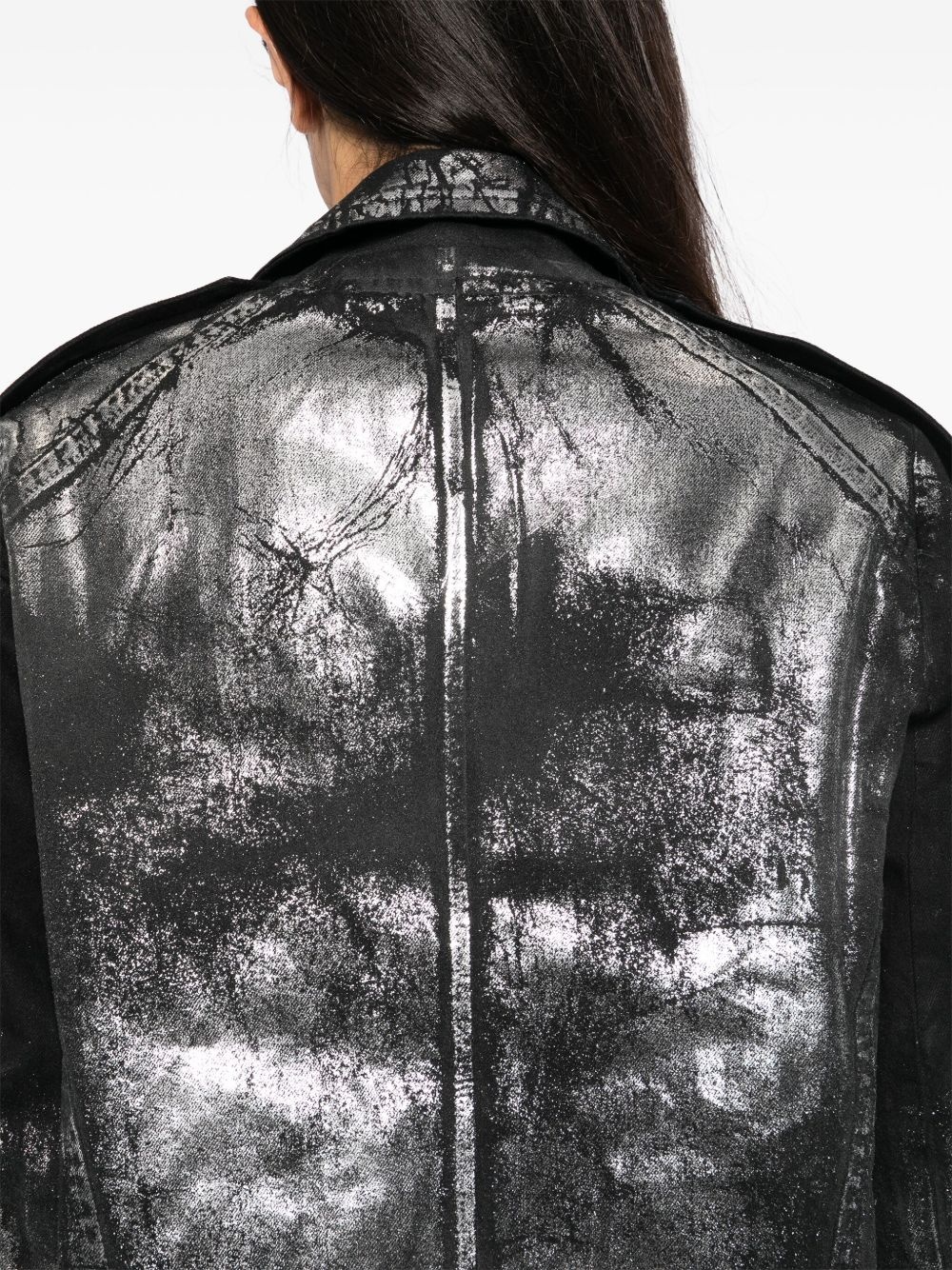 cotton biker jacket - 5