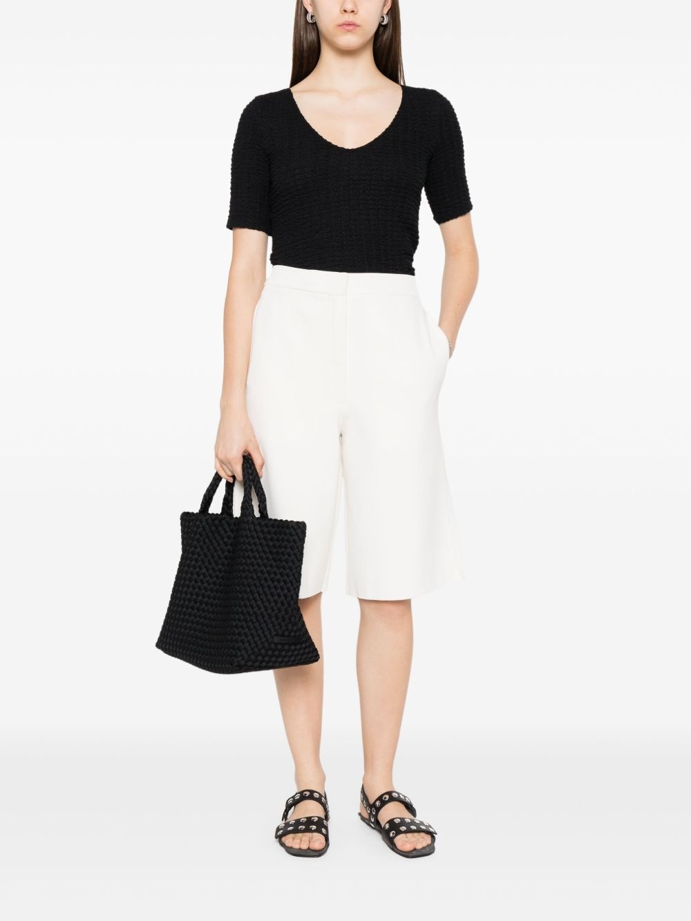 cotton-blend T-shirt - 2
