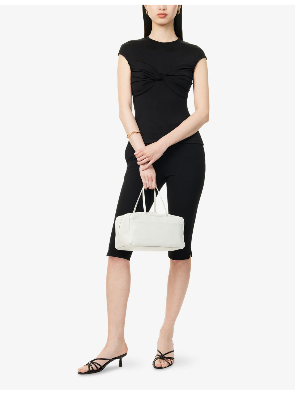 Paola Twist-Front Stretch-Jersey Top - 2