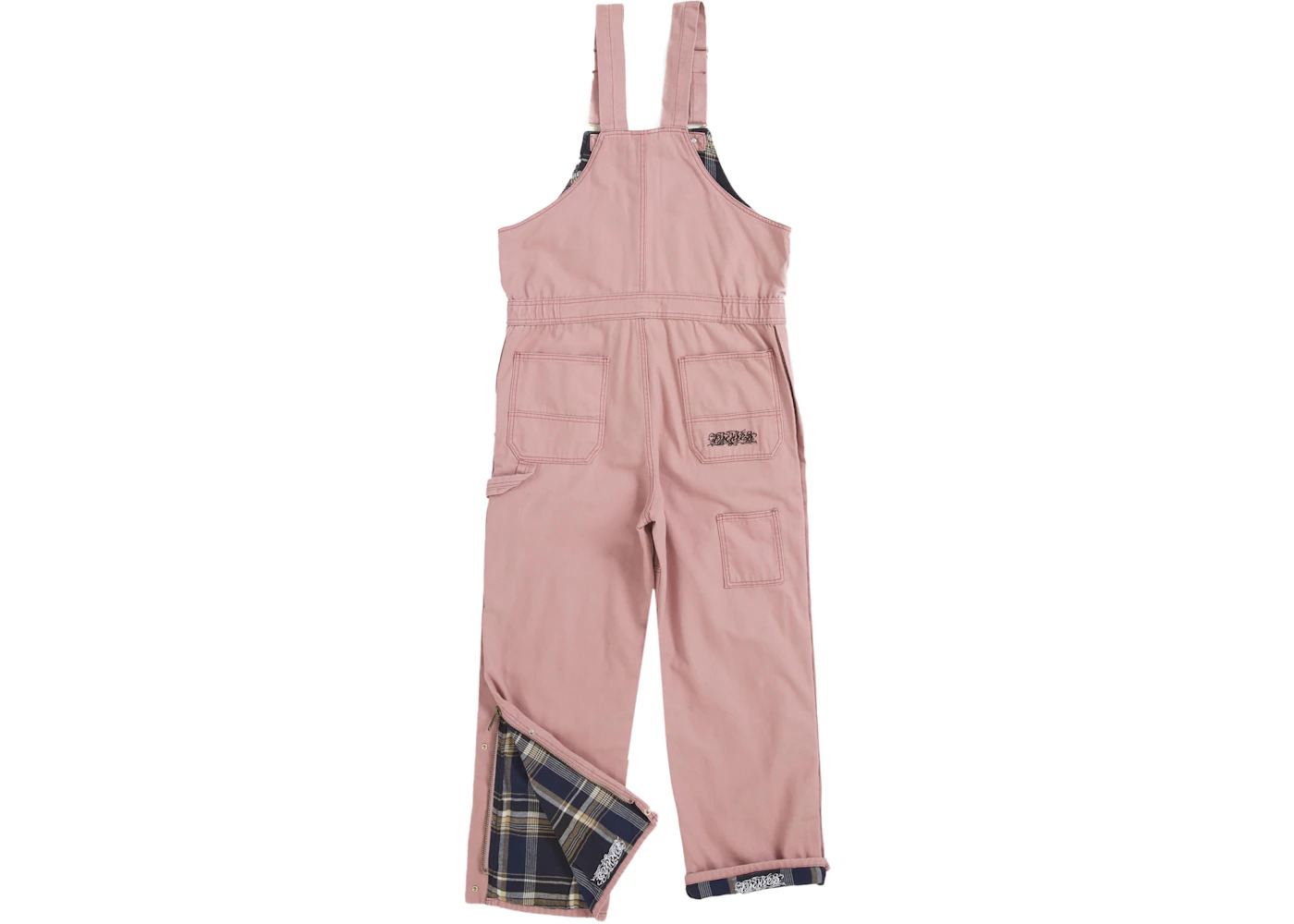 Supreme Dickies Flannel Lined Overall Pink - 2