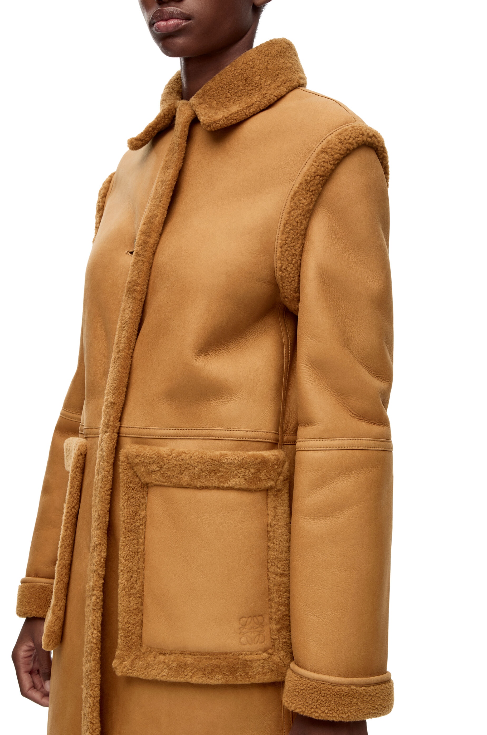 Coat in shearling - 4