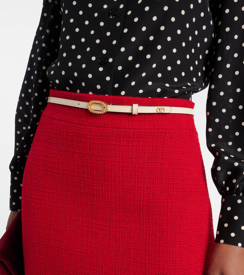 Valentino Embellished leather belt outlook