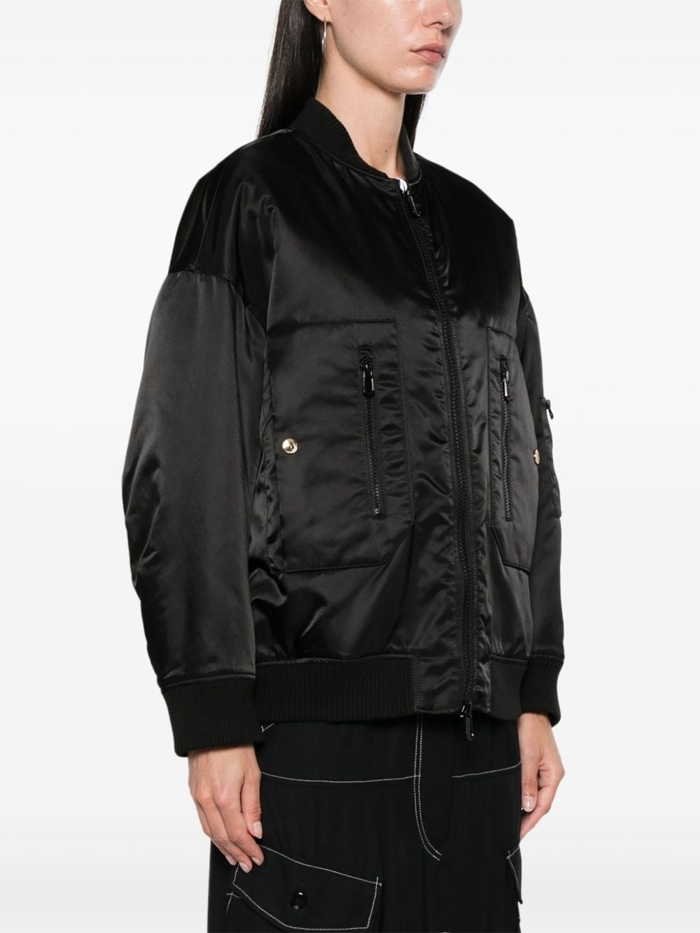 satin bomber jacket - 3