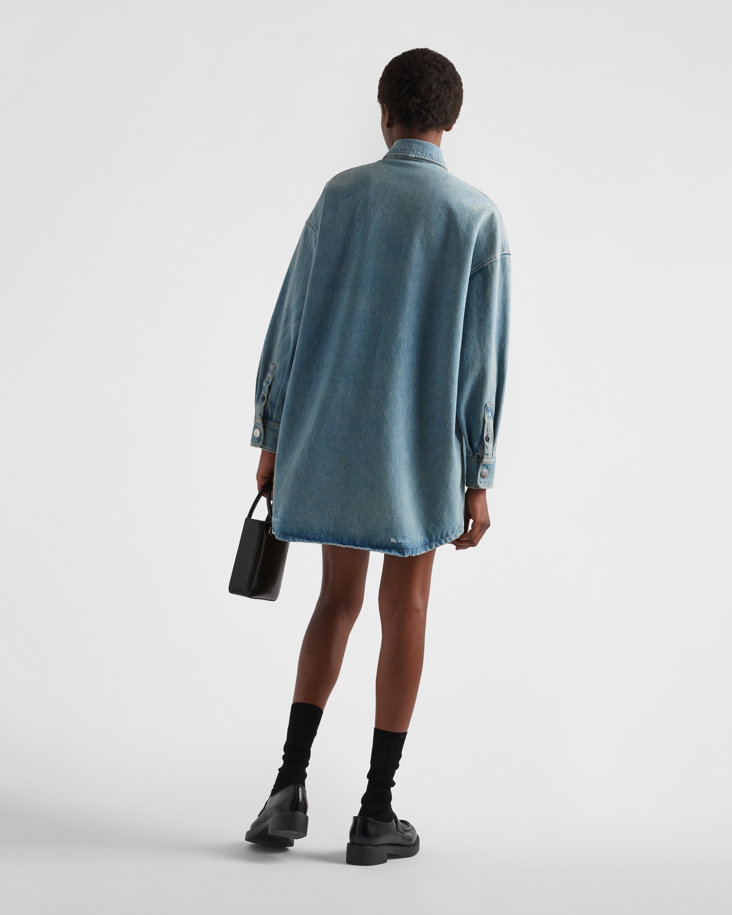 Oversized organic denim shirt - 5