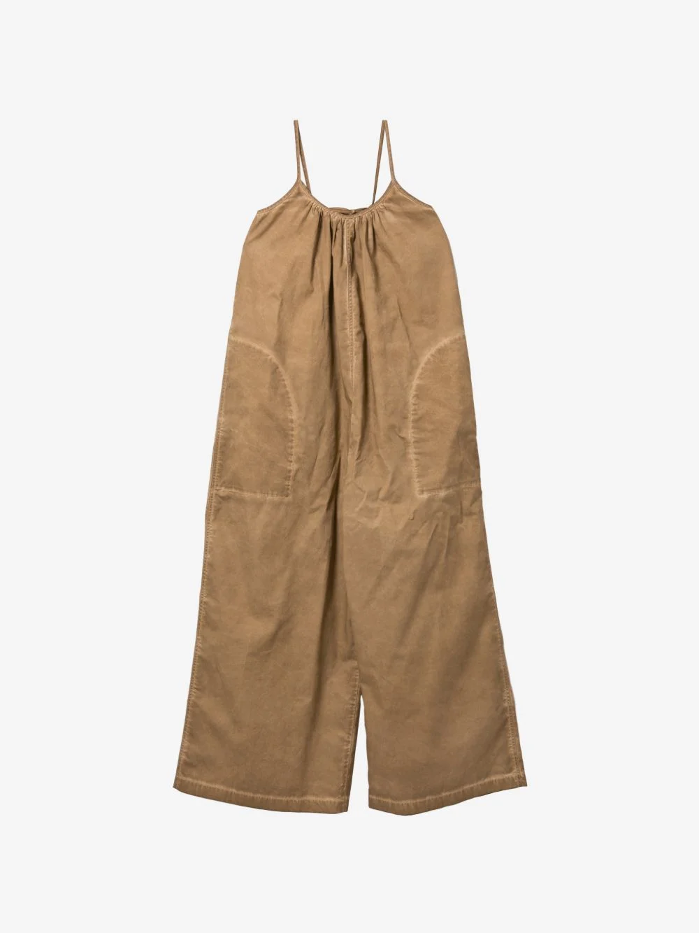 washed-effect wide-leg jumpsuit - 1