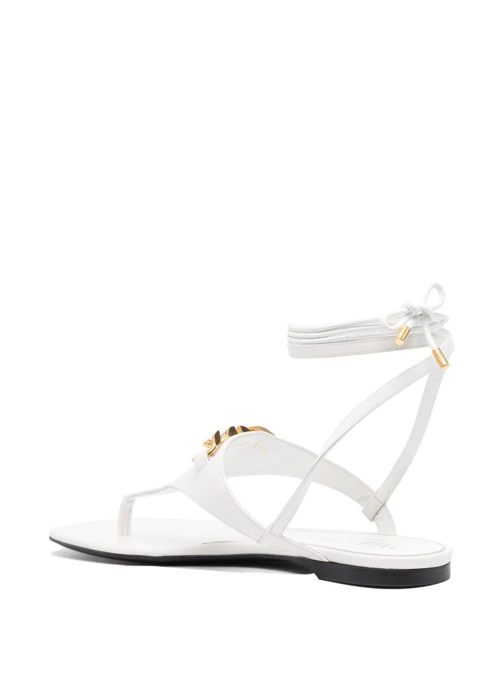 VLogo leather sandals - 3