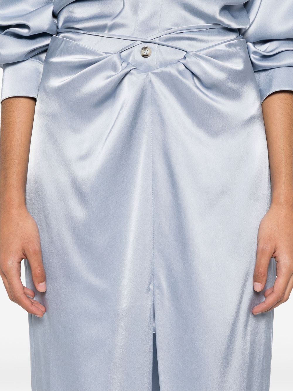 draped midi skirt - 5