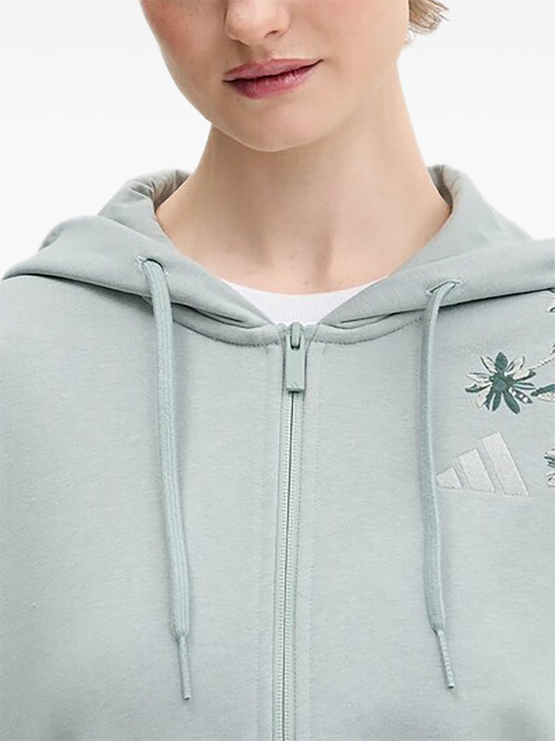 floral-embroidered zip-up hoodie 4