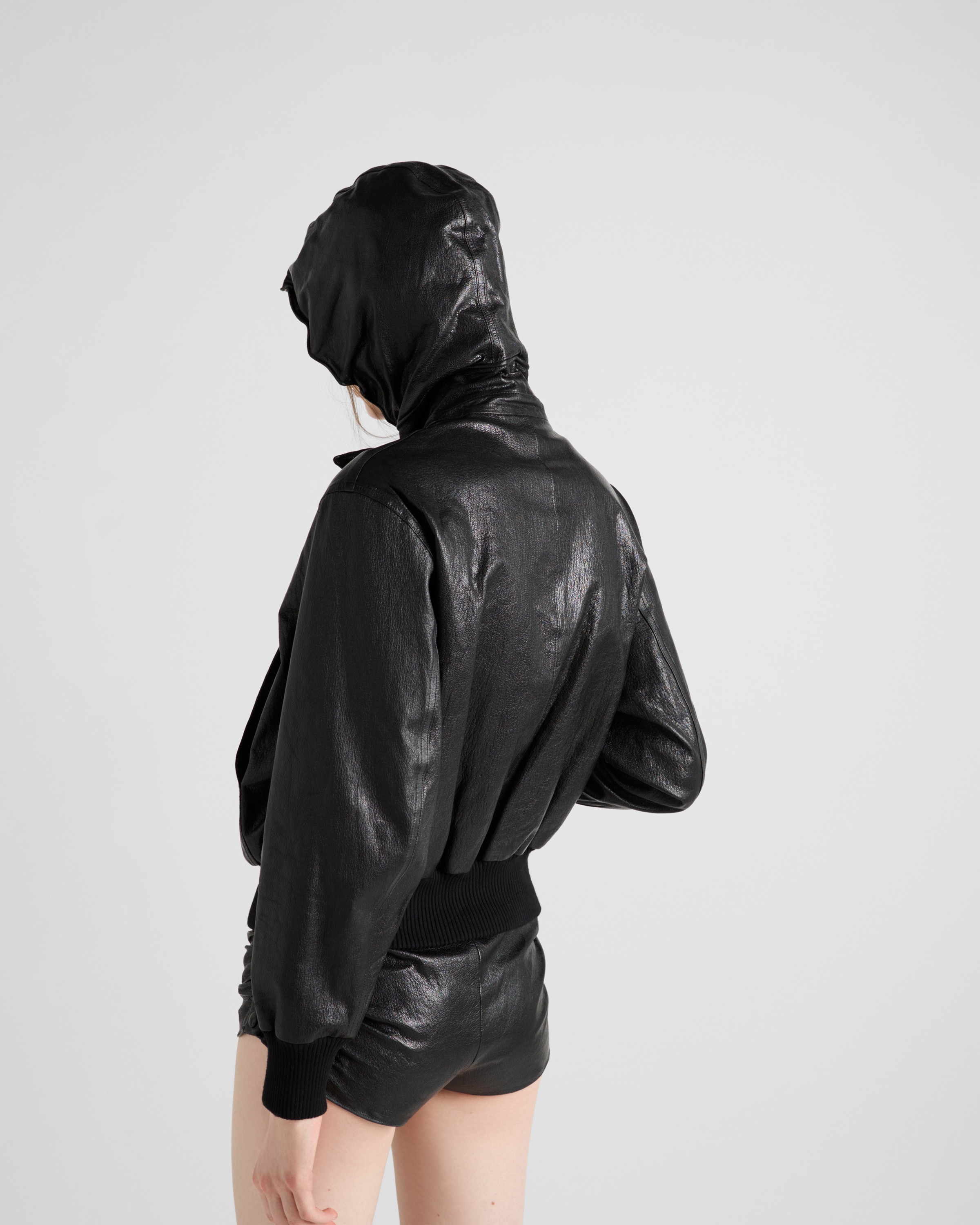 Leather hoodie - 5