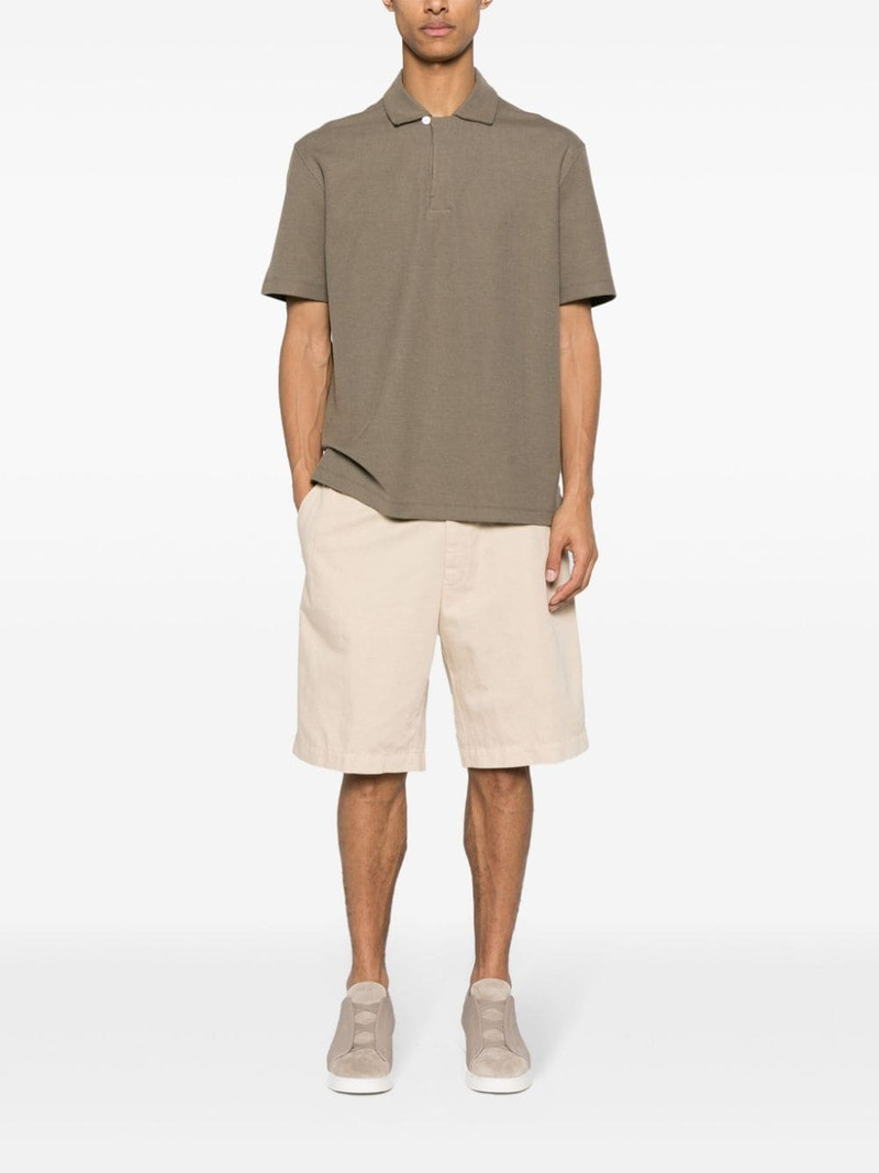 ZEGNA wide-leg cotton chino shorts outlook