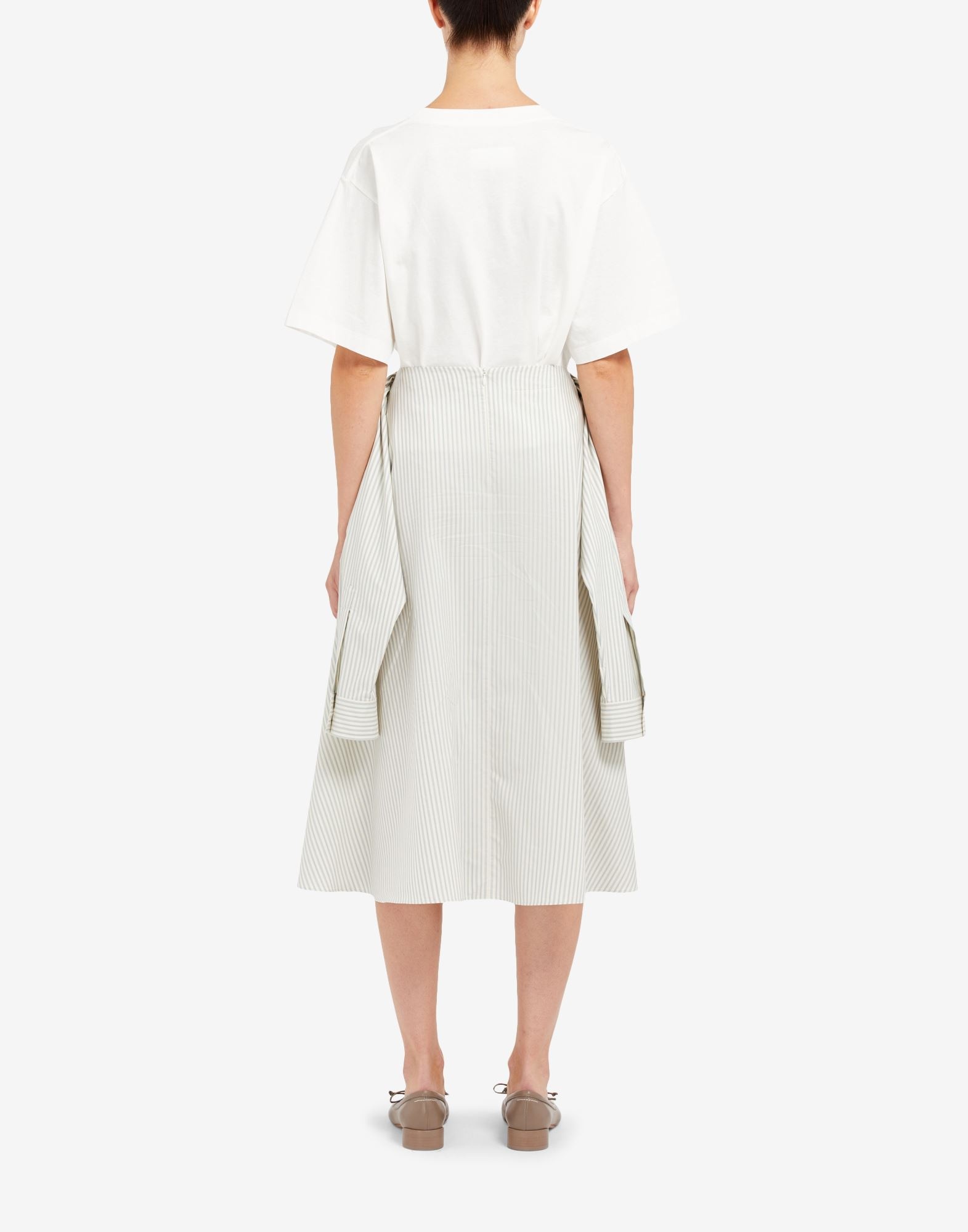 Pinstripe shirt skirt - 4
