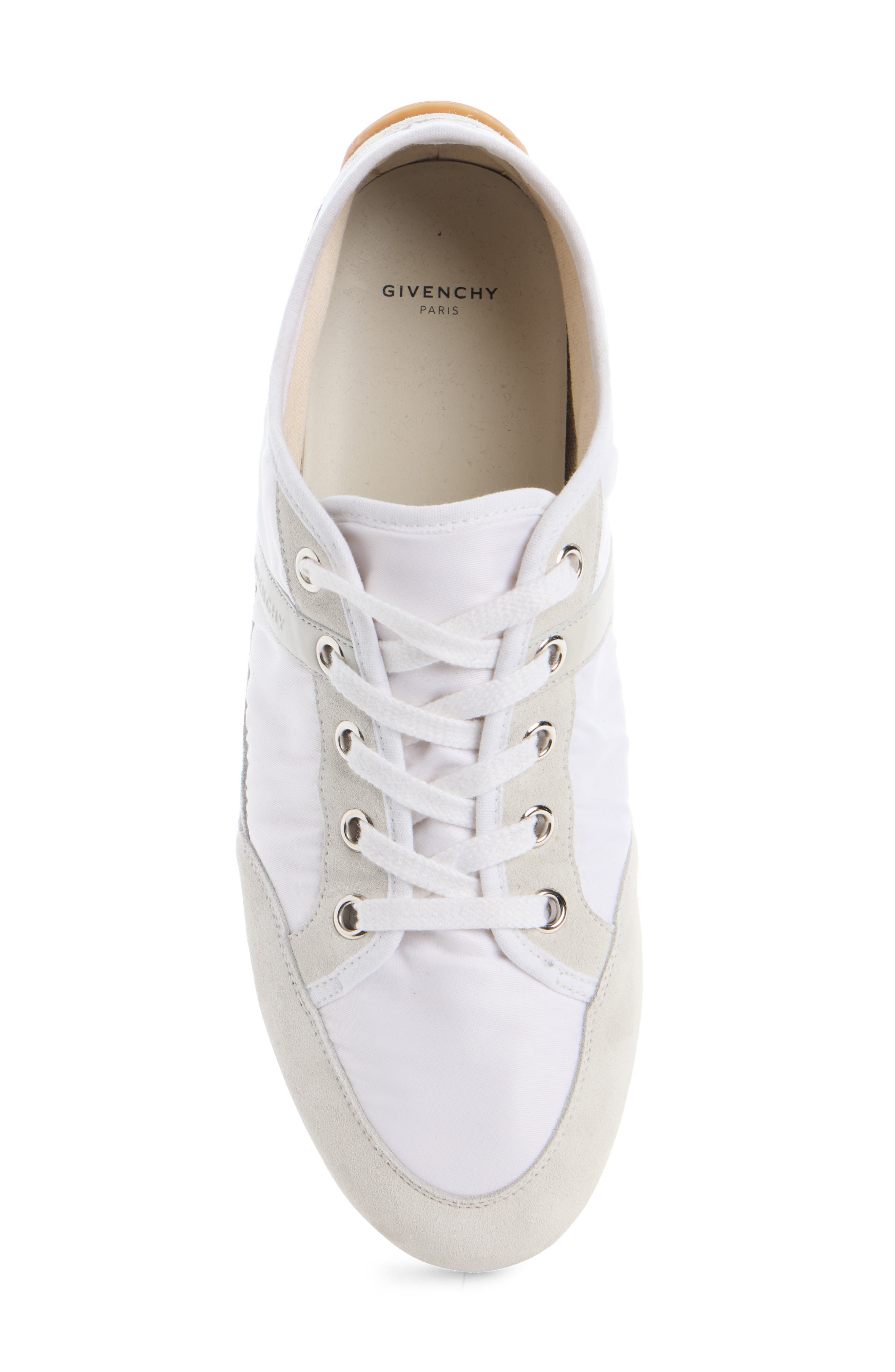 Givenchy Slim Nylon & Suede Racing Sneaker in White Multi at Nordstrom - 4