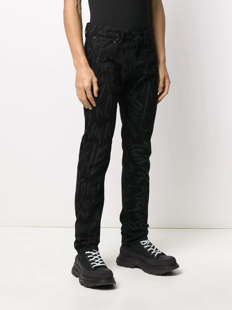 x Disney scribble printed trousers 3