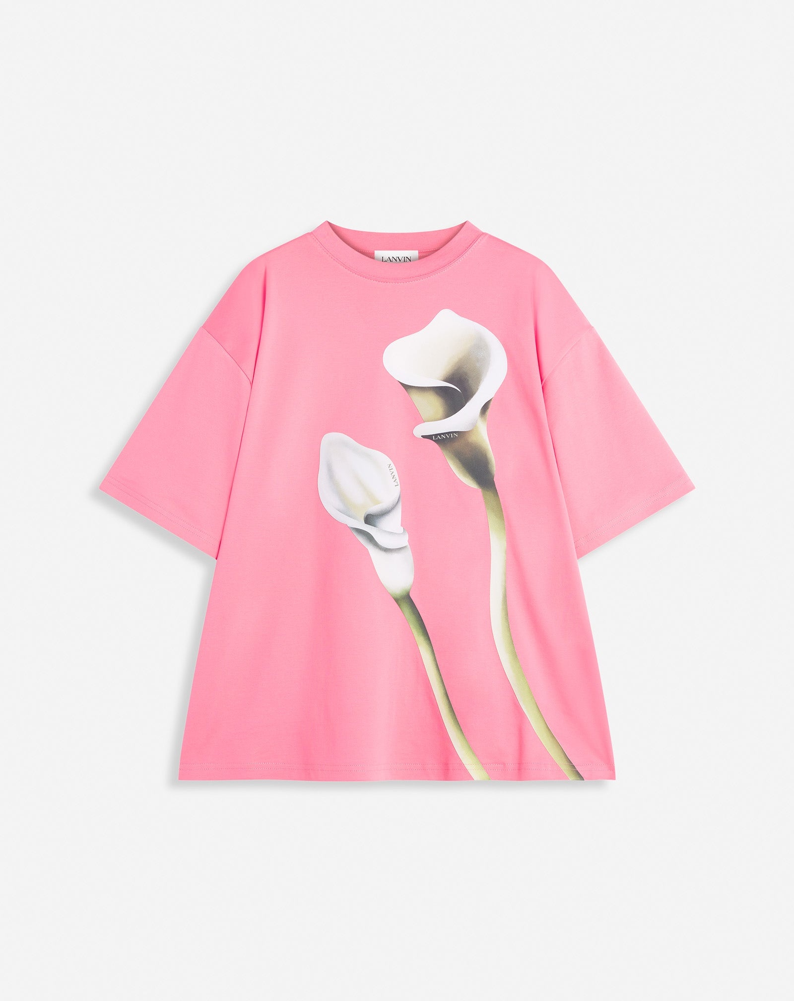 OVERSIZED T-SHIRT WITH CALLA LILY PRINT - 1