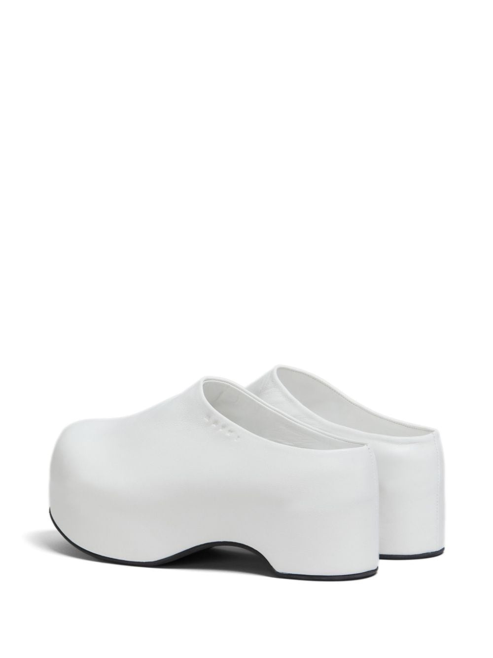 chunky leather mules - 3
