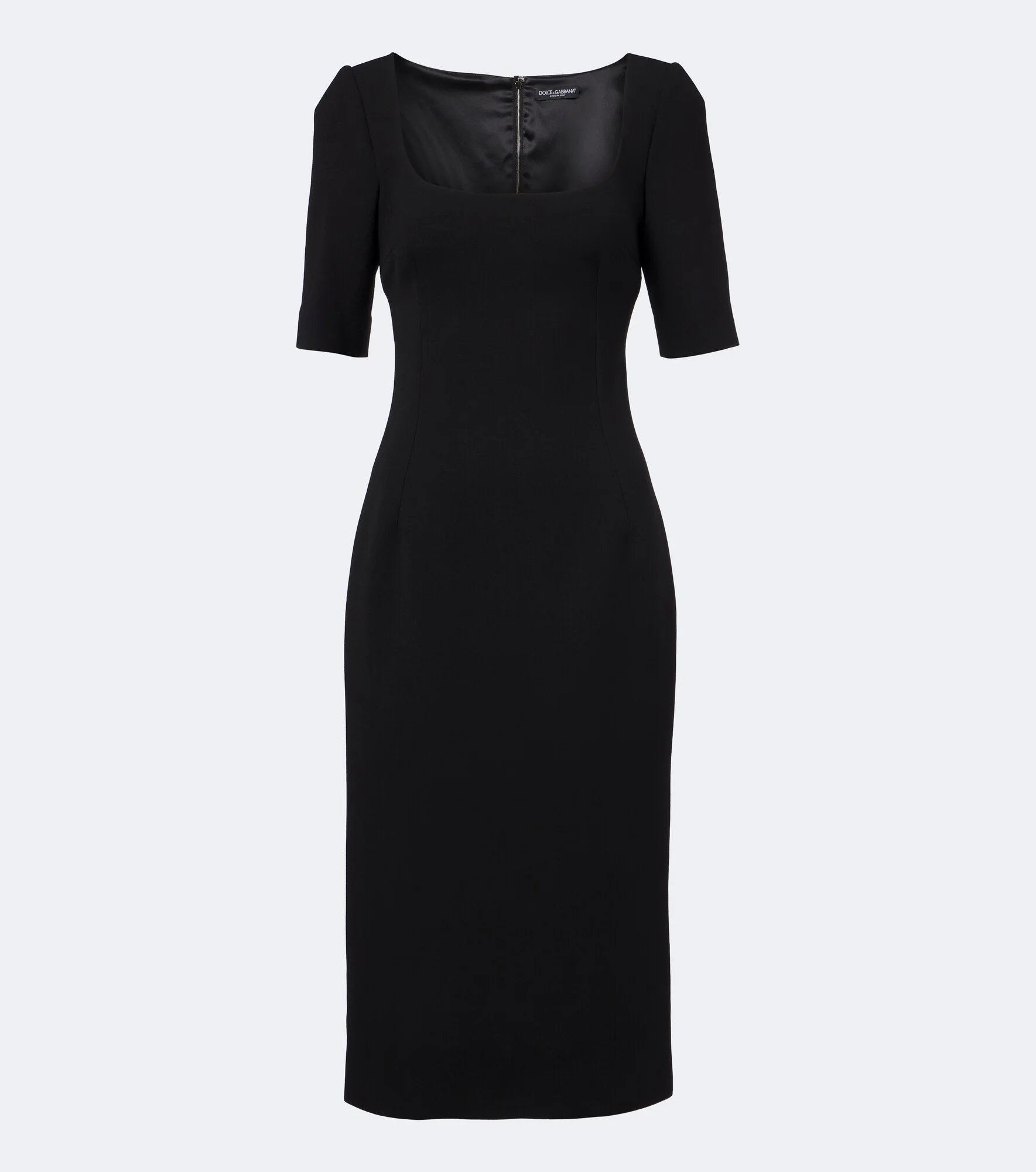 Virgin wool crêpe midi dress - 1