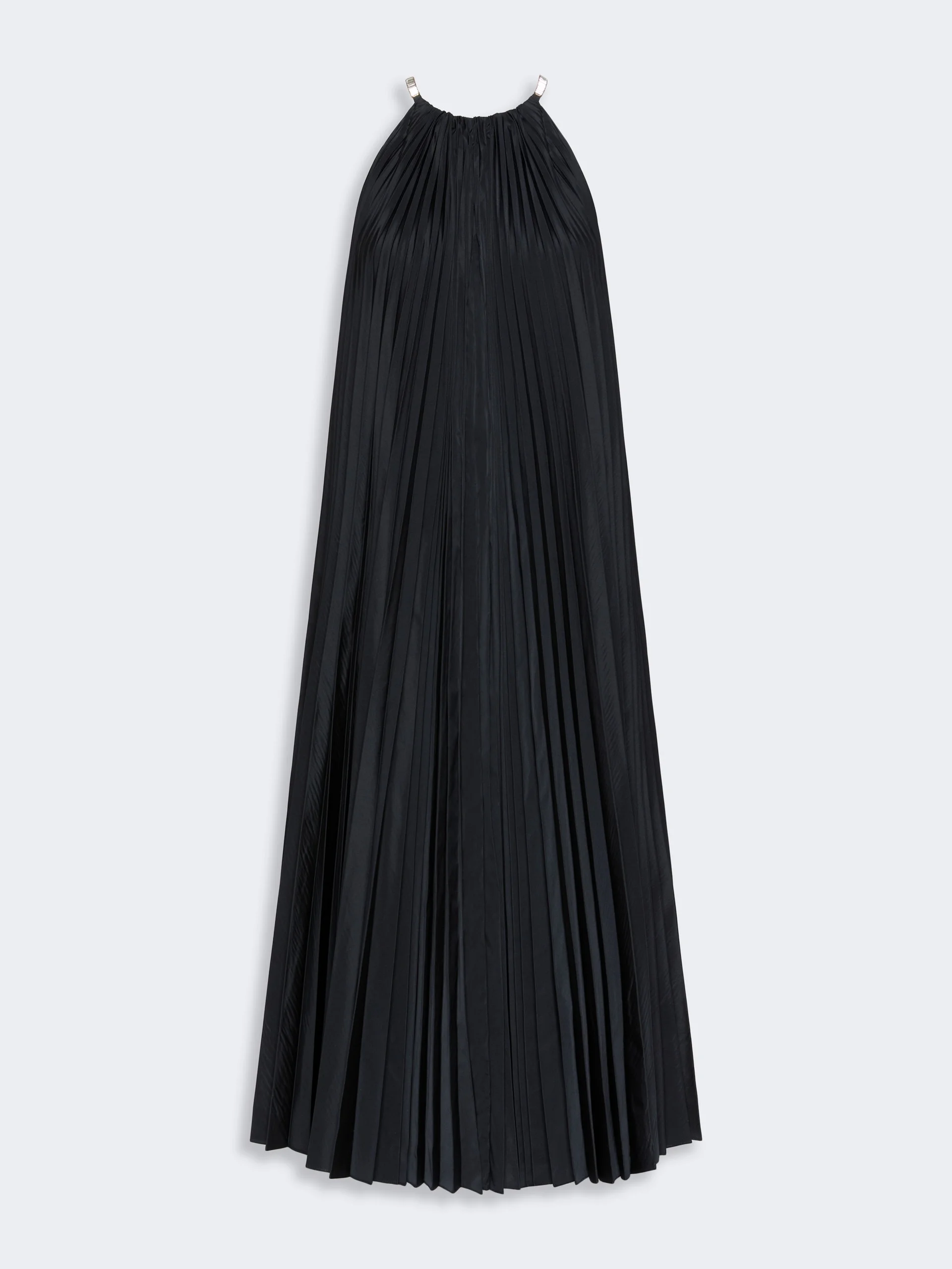 COSTONE Sleeveless plissé-pleated taffeta dress - ULTRAMARINE - 1