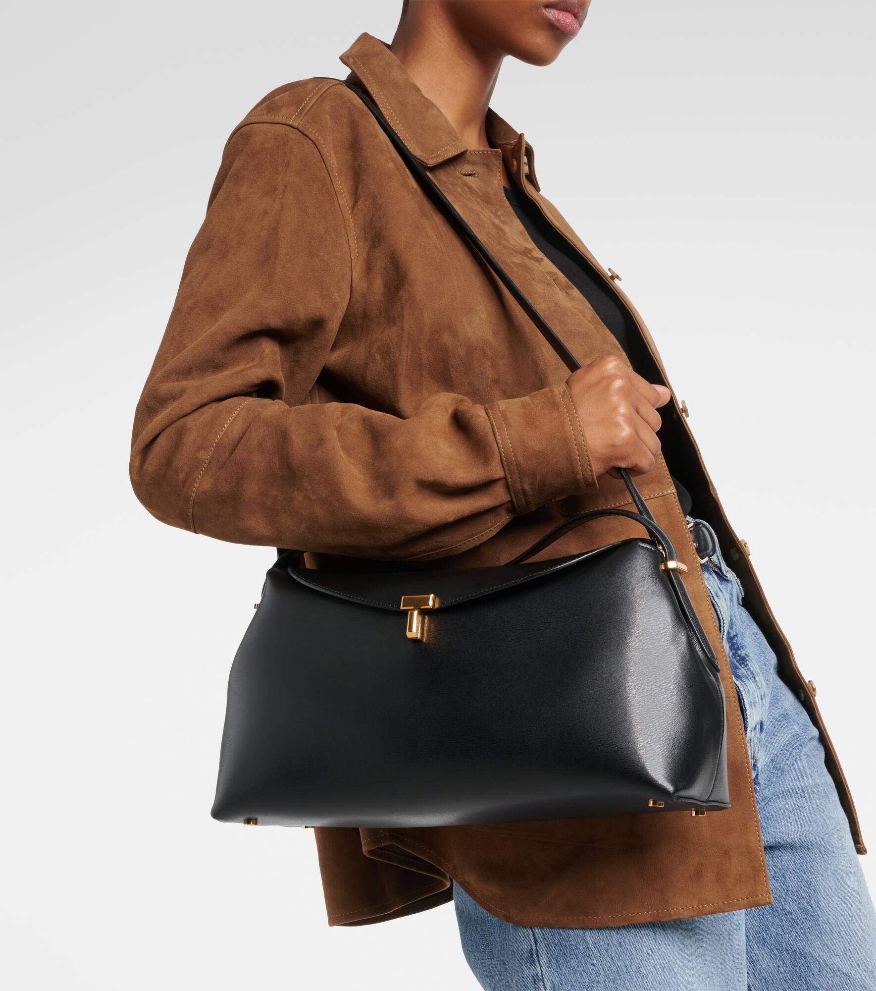 T-Lock Medium leather tote bag - 2